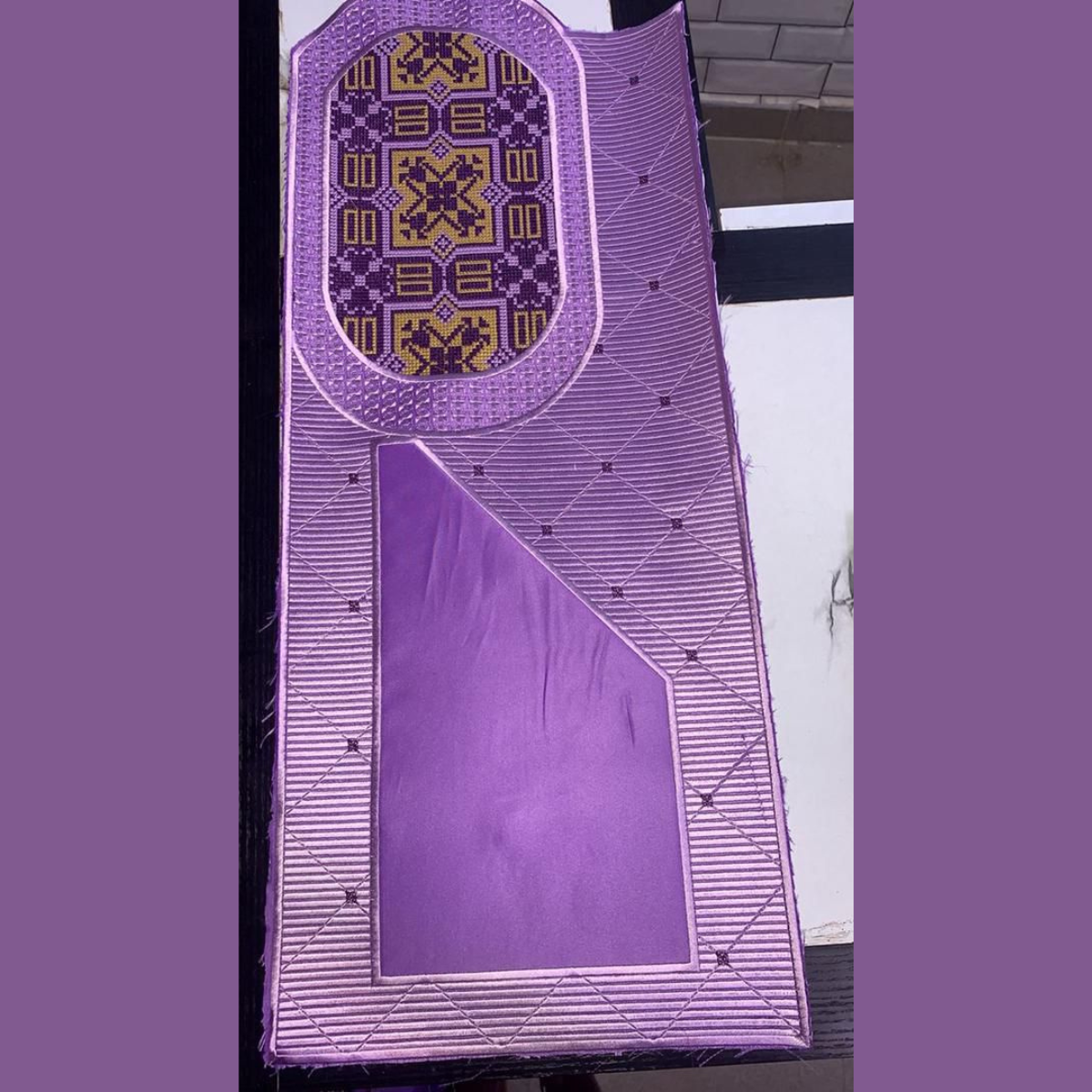 Purple Agbada