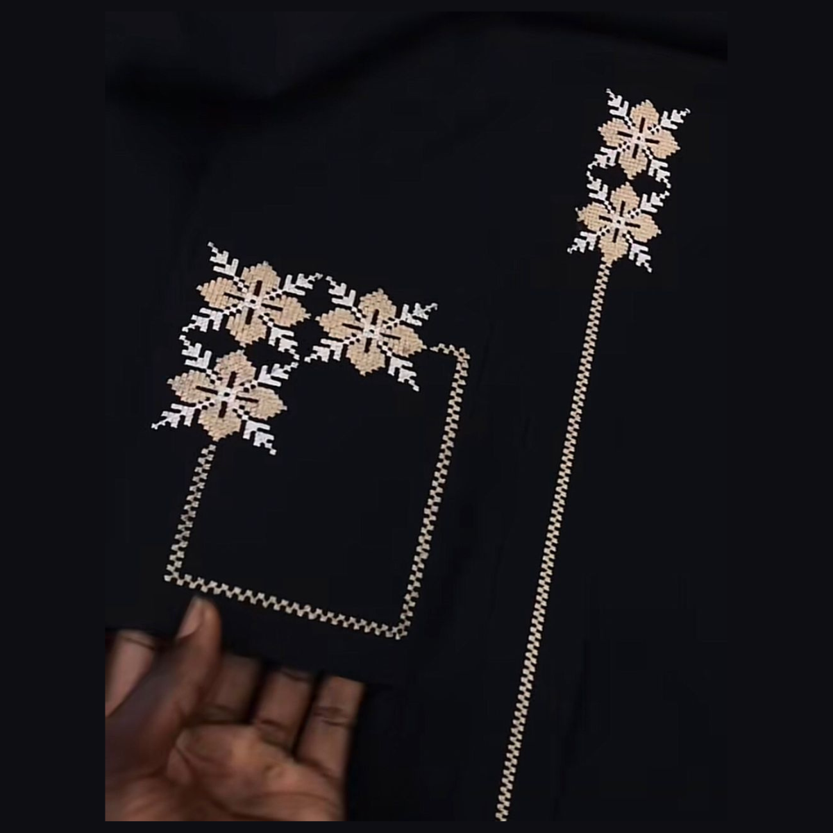 Black Flaps And Pocket